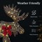 Best Choice Products 4ft 2-Piece Lighted 2D Christmas Moose Set Outdoor Décor w/ 125 LED Lights, Stakes